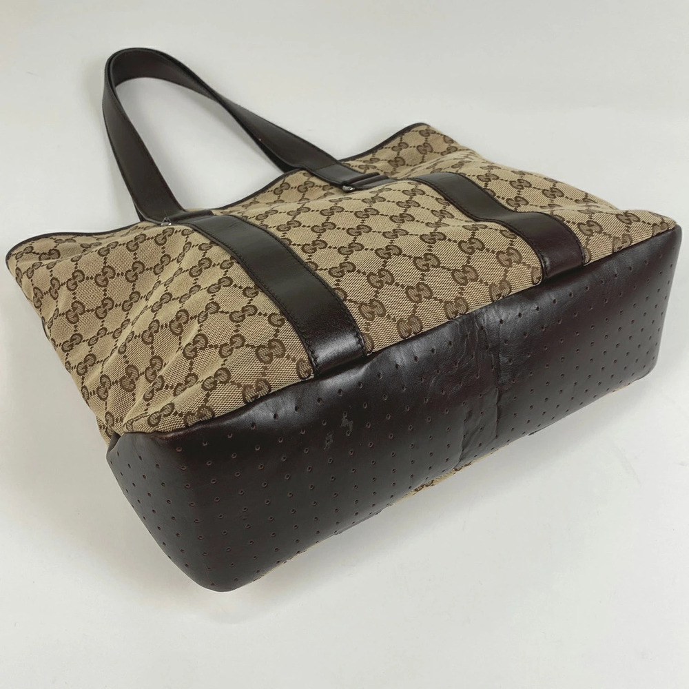 Gucci GG tote bag shoulder canvas brown - Picture 2 of 6